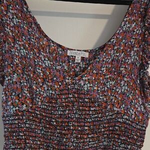 Patrons of Peace Colorful Floral Blouse